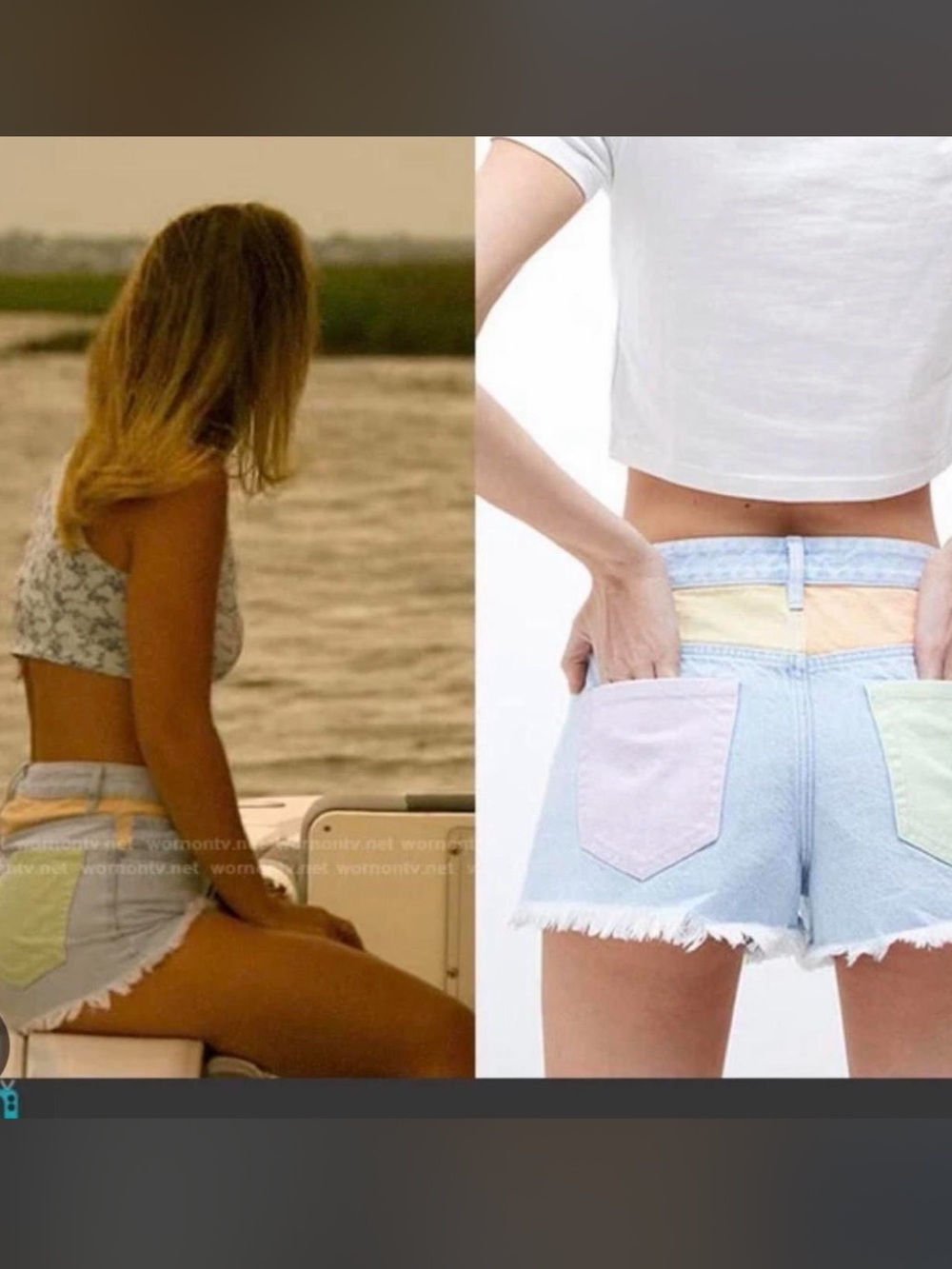 ASO Sarah Cameron in Outer Banks Pacsun High Rise Festival Short Pastel